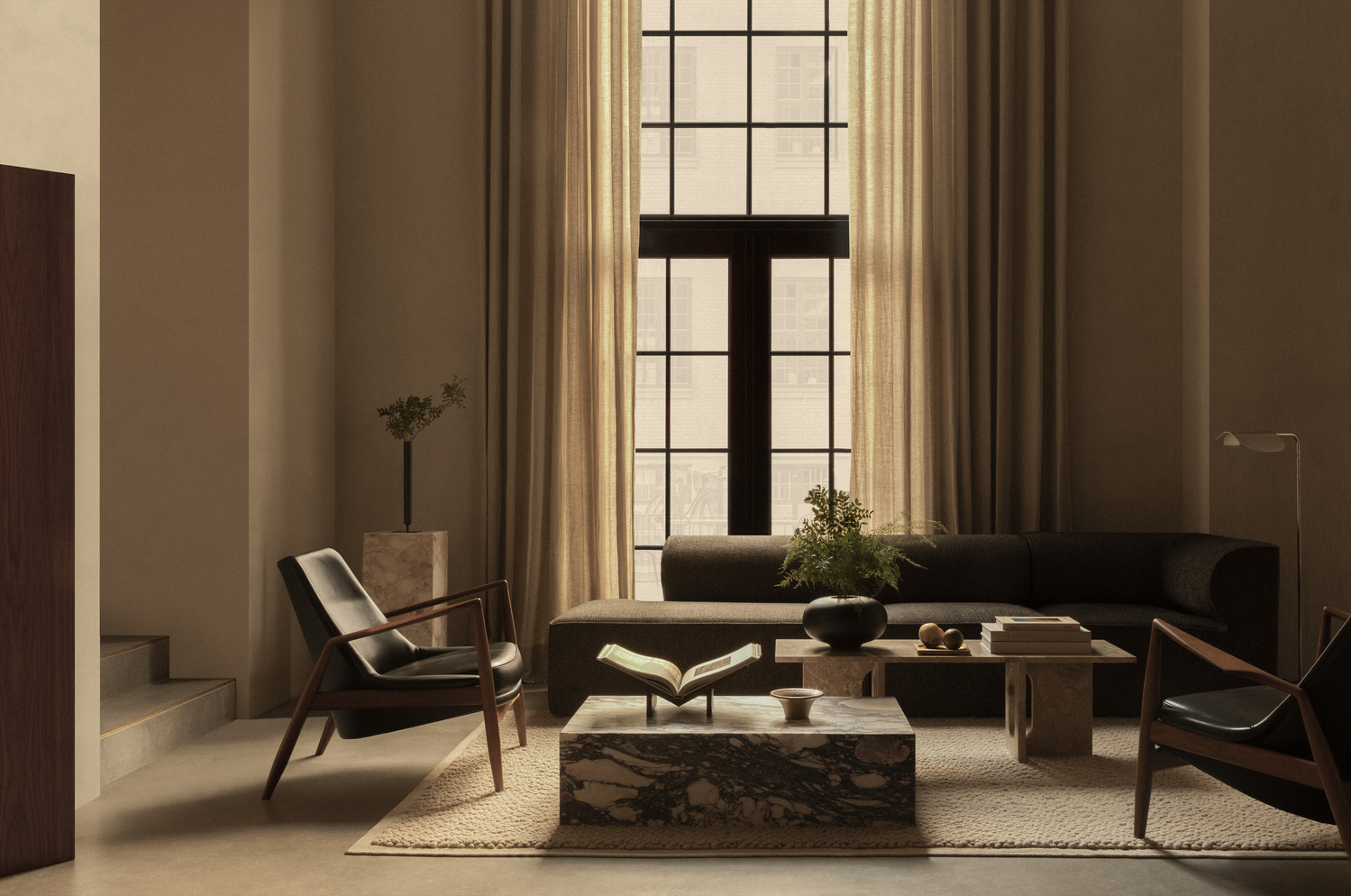 Audo_The_Seal_Plinth_Low_Androgyne_Lounge_Table_Plinth_Tall_Surround_Vase_Eave_Open_End_Stance_Wing_Floor_Lamp